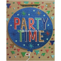 Пакет подарочный "Праздник" 31х42х12см крафт 4 вида 5450-XL от магазина "Карандаш"