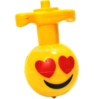 Волчок "Смайл" 7см 6 видов (свет, музыка) Y6043-17 от магазина "Карандаш"