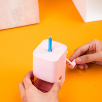 Точилка механическая 1 отв. "Macaron" 98x63x103мм пластик, розовая ER10604 от магазина "Карандаш"