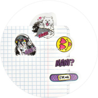 Клейкая закладка пластиковая 35х35/25х25/35х30мм 160л "Манга" цвет ассорти, фигурная 64239 от магазина "Карандаш"