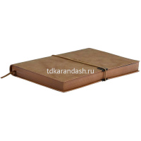 Ежедневник 2026 А5 "Escalada" 352стр., бежевый, искусств.кожа "Тиволи Глосс", на резинке 70276 от магазина "Карандаш"