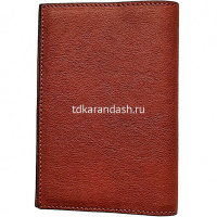 Обложка для документов "Black Square" 9х13х0,5см светло-коричневая, натуральная кожа PP5255B3/CU от магазина "Карандаш"