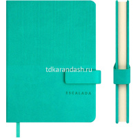 Ежедневник недатированный А6+ "Escalada" 240стр., бирюзовый, искусств.кожа "Виннер" магн. застежка от магазина "Карандаш"