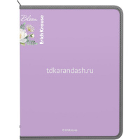 Папка на молнии А4 "Matt Pastel Bloom" пластик, 4 цвета 61188 от магазина "Карандаш"