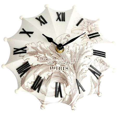 Сувенир-Зонтик часы 18х18см, металл Y6515-18