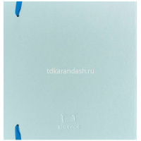 Скетчбук 20х20см 80л 75г/м2 "Fashion" для маркеров, на резинке, твердая обложка, лазурный 401126 от магазина "Карандаш"