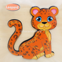 Пазлы "Собери картинку. Животные" 14,5х14,5см дерево, 10 видов 11411-24 от магазина "Карандаш"