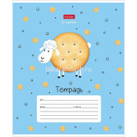 Тетрадь А5 12л клетка "FoodZoo" на скобе тиснение 5 дизайнов 080082 от магазина "Карандаш"