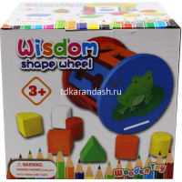 Игра логическая 3в1 "Сортер круглый" 13х11,5см дерево 11385-24 от магазина "Карандаш"