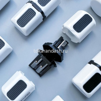 Точилка 3 отв. "Sketch&Art" 36х76х27мм с двумя контейнерами, пластик, прозрачная 35-0051 от магазина "Карандаш"