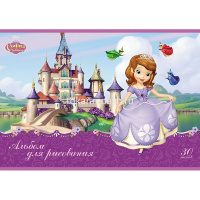 Альбом для рисования А4 30л "София Прекрасная" на скобе 5 дизайнов 068757 от магазина "Карандаш"