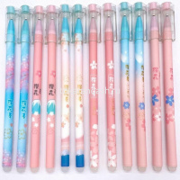 Ручка гелевая пиши-стирай "Сакура" 0,5мм синяя, ассорти BK2382 от магазина "Карандаш"