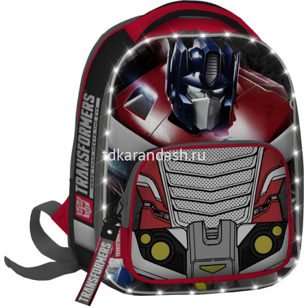 Ранец "Transformers" 40х28х18см, 900гр, 2 отделения, 1 карман, со светодиодами TRIB-UT1-877HD