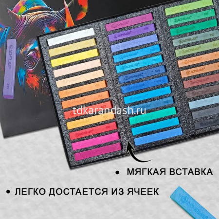 Пастель 36 цветов "Acmeliae" мягкая, прямоугольная, картон SPC-36 от магазина "Карандаш"