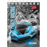 Блокнот А7 40л "Автопанорама" клетка, на спирали, 6 дизайнов 076974 от магазина "Карандаш"