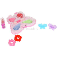 Косметика для девочек (тени для век, помада, аппликатор, 2 заколки, 2 кольца) ST0081125C-UNI-ML от магазина "Карандаш"