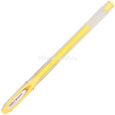 Ручка гелевая "Signo" 0,7мм желтая пастель 69868/UM-120AC