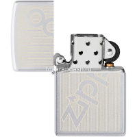 Зажигалка "Satin Chrome Logo" 38x13x57мм латунь/сталь, серебристая, матовая 29701 от магазина "Карандаш"