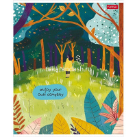 Тетрадь А5 48л клетка "Наедине с собой" на скобе, пластиковая обложка, 5 дизайнов 48Т5В1пл/087646 от магазина "Карандаш"