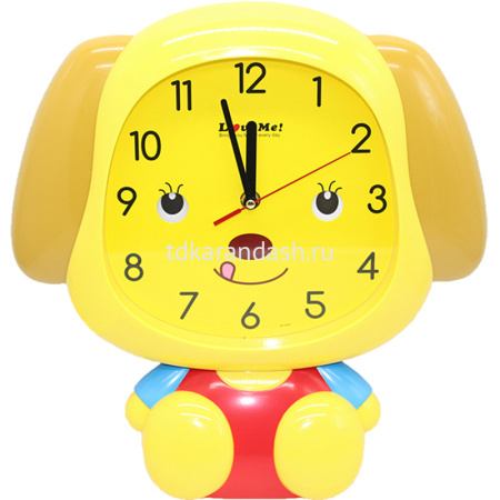 Часы настенные Собака 34см, 4 цвета, пластик Y8154-19