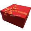 Коробка подарочная с бантом "Красная" 19,5х19,5х9,5см, квадратная, картон 11486-24