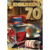 Открытка "С Юбилеем! 70 лет" большой формат 277х196мм 50000791