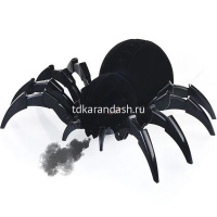 Паук р/у "Хищник" 22х20см черный, пластик (пар, свет, звук) 128A-35 от магазина "Карандаш"