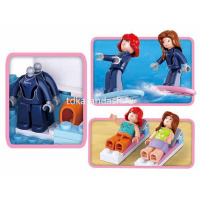 Конструктор "Розовая мечта. Пляжный отдых" 272 детали 24х33х5,5см пластик (2 фигурки) M38-B0606 от магазина "Карандаш"