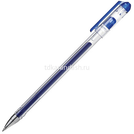 Ручка гелевая "Solo" 0,5мм синяя, трехгранный корпус, чернила fast dry 058621