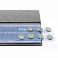 Альбом для монет 11*22,2см пвх серый 2858-106 от магазина "Карандаш"