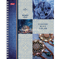 Тетрадь А5 96л клетка "Чудесные краски Boho Chic" на спирали 96Т5В1гр/042666 от магазина "Карандаш"