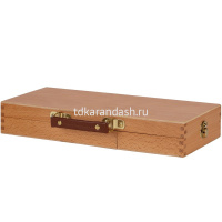 Этюдный ящик №1 35х14х5,7см с пеналом для кистей и красок, дерево 1601269-1 от магазина "Карандаш"