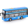 Автобус "Даблдекер" инерционный на батарейках, пластик 28х7х12см голубой (свет, звук) WY912B от магазина "Карандаш"