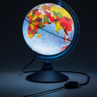 Глобус 210мм Земли физико-политический с подсветкой Ке012100181 от магазина "Карандаш"