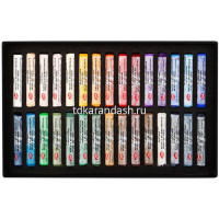 Пастель 30 цветов мягкая, прямоугольная, картон 253411961 от магазина "Карандаш"