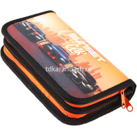 Пенал "Трио" 19x10,5х5см, прямоугольный, двухстворчатый ПО-09 от магазина "Карандаш"