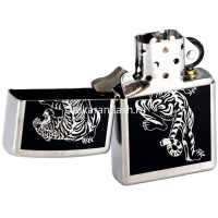 Зажигалка "Tigre" 38x13x57мм латунь/сталь, серебристая 207/36053 от магазина "Карандаш"