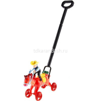 Каталка "Ковбой" пластик 18х19см, на палочке 1747453/32045 от магазина "Карандаш"