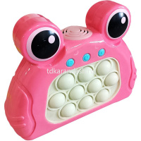 Игрушка-антистресс "Pop it. Лягушка розовая" 14х11см электронный, пластик (свет, звук) 10969-24 от магазина "Карандаш"