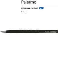 Ручка шариковая "Palermo" 0,7мм синяя, автомат, корпус черный, металл 20-0250/01 от магазина "Карандаш"