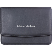 Папка на кнопке "Визит" 36х27х4см 1 отделение, искусственная кожа, черная 311 от магазина "Карандаш"