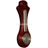 Метеостанция (барометр d-70мм, термометр h-13см) 11,5х29,5см М-32 от магазина "Карандаш"