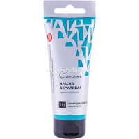 Краска акриловая 75мл изумрудно-зеленая туба с европодвесом Сонет 28109713 от магазина "Карандаш"