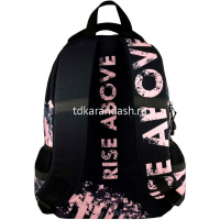 Рюкзак "Дерзкий розовый" 31х44х16см, 600гр, 1 отделение, 5 карманов, черный 68254 от магазина "Карандаш"