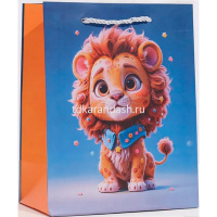 Пакет подарочный "Зверята" 32х26х10см 4 вида Y10561-24 от магазина "Карандаш"