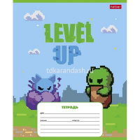 Тетрадь А5 12л клетка "Пиксель. Level Up" на скобе 5 дизайнов 12Т5В1/089545 от магазина "Карандаш"