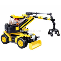 Конструктор "Город. Экскаватор" 196 деталей 25х28х5,5см пластик (1 фигурка) M38-B0805 от магазина "Карандаш"