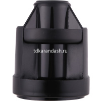 Набор настольный 11х11х17см 15 предметов, вращающийся, пластик, черный E38250A от магазина "Карандаш"