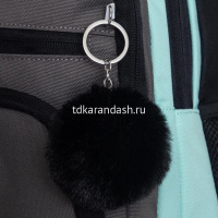 Картинка Рюкзак 30х39х20см, 760гр, 3 отделения, 4 кармана, черный/мятный, с брелком RG-562-2/1 от магазина "Карандаш" Рюкзак 30х39х20см, 760гр, 3 отделения, 4 кармана, черный/мятный, с брелком RG-562-2/1 от магазина "Карандаш"