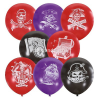 Шар воздушный 30см(12") Декоратор Пираты ассорти (растр) 5ст. 6040819 от магазина "Карандаш"